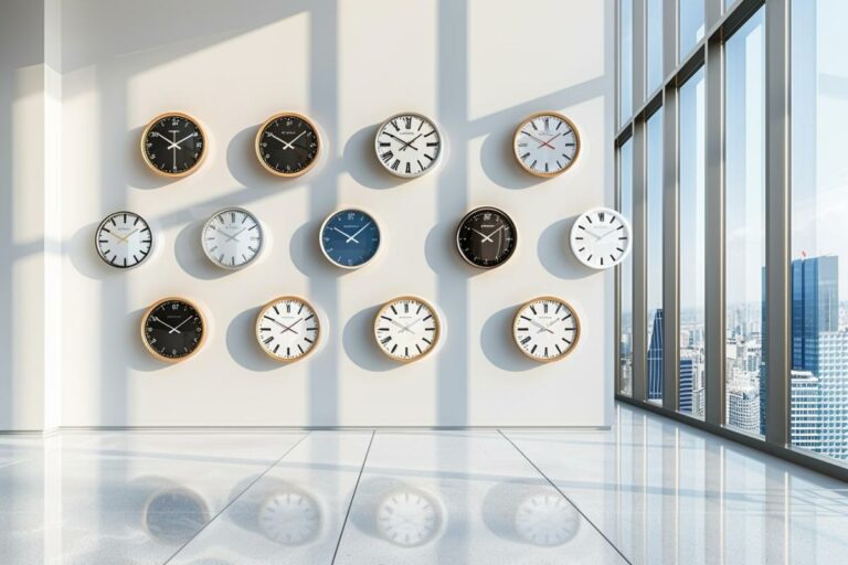 10 horloges murales tendance pour une déco contemporaine stylée