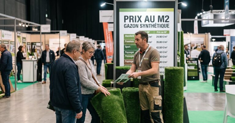 Prix au m² du gazon synthétique : installation sur une terrasse moderne