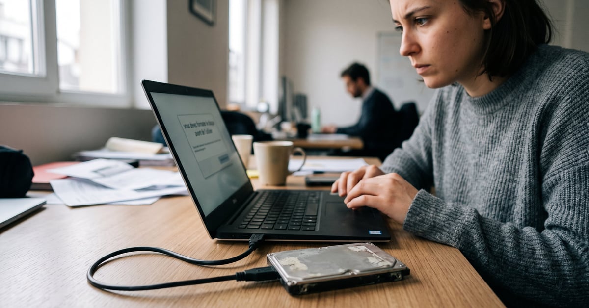Votre disque dit "formater" : comprendre et résoudre le problème - vous devez formater le disque avant de l'utiliser