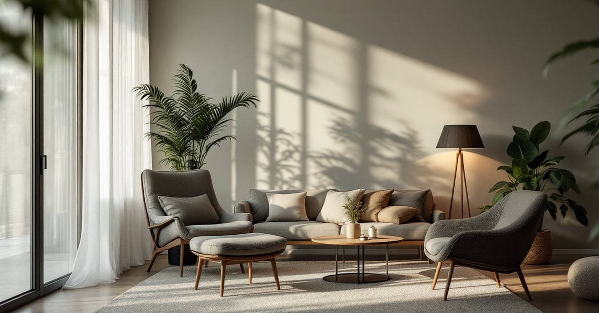 Éclairage artificiel pour plantes d'intérieur — lampe de croissance LED au-dessus de plantes vertes en pot